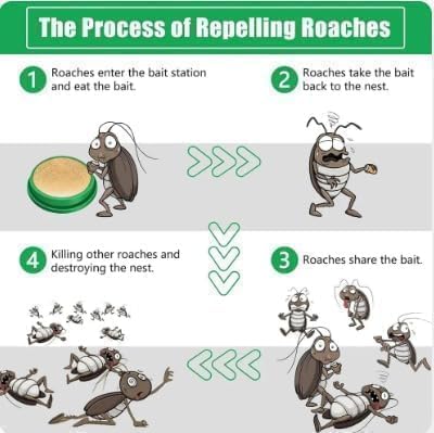 Effective Roach Repellent Bait – Safe for Homes & Pets | Quick Action, Long-Lasting Protection
