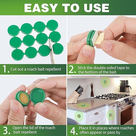 Effective Roach Repellent Bait – Safe for Homes & Pets | Quick Action, Long-Lasting Protection