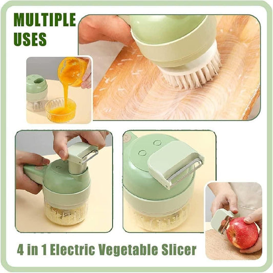 Mini Electric Food Processor & Vegetable Chopper – Multipurpose Kitchen Grinder with USB Rechargeable Battery