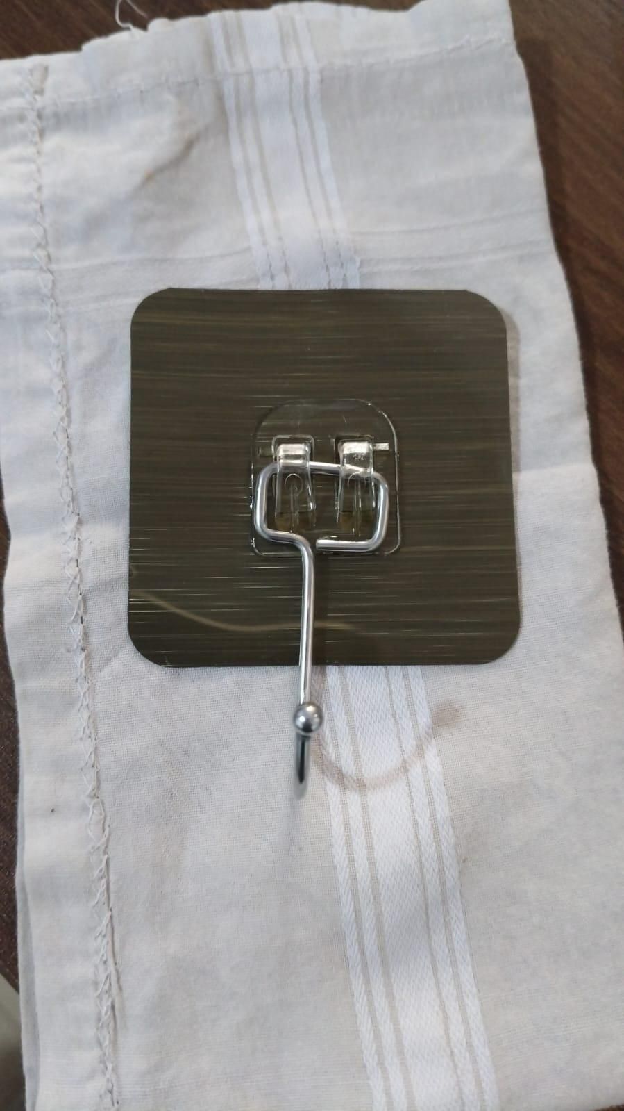 Heavy Duty Adhesive Wall Hooks – Waterproof & Rustproof Stainless Steel Hooks for Kitchen, Bathroom & Home Organization (Pack of 10)