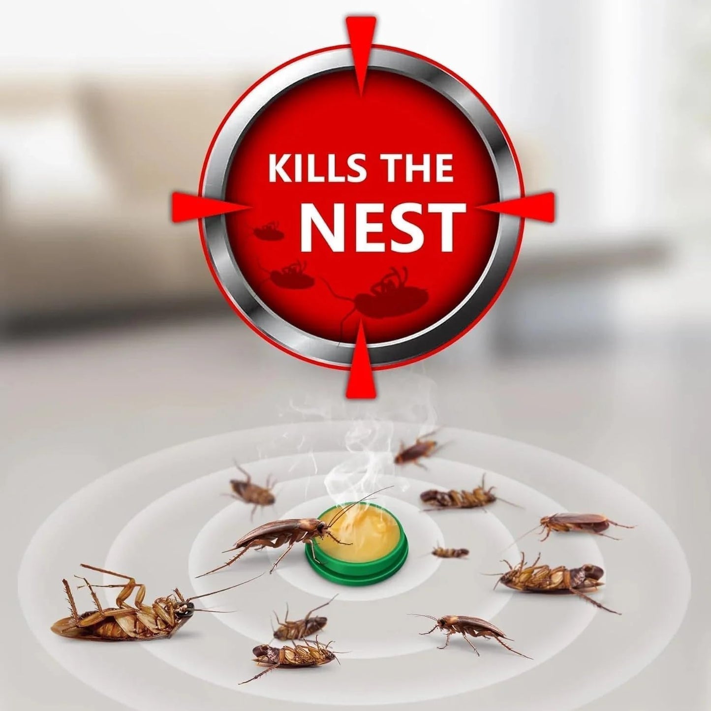 Effective Roach Repellent Bait – Safe for Homes & Pets | Quick Action, Long-Lasting Protection