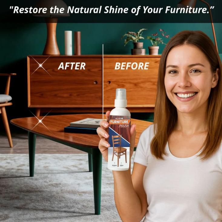 [Pack of 3] All-In-One Furniture Polish (450g Each) – Restore Shine, Clean & Protect Wood