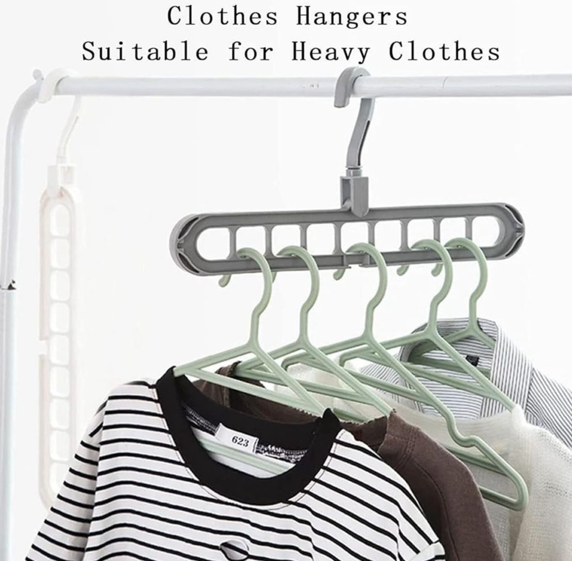 3-Piece Multifunctional Closet Organizer Hangers – Space Saving Wardrobe Solution